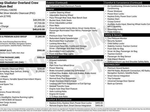 Used 2020 Jeep Gladiator Overland AWD/4WD image 11