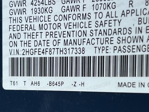 Used 2026 Honda Civic FWD Hybrid Sedan image 13