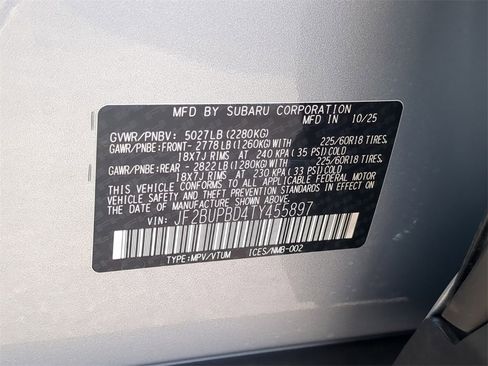 New 2026 Subaru Outback Premium image 34