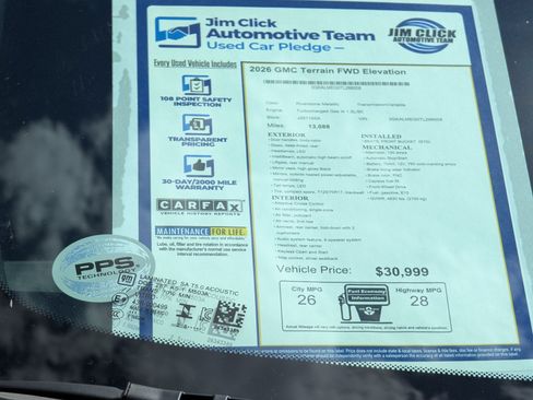Used 2026 GMC Terrain Elevation FWD image 13