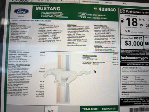 Used 2024 Ford Mustang GT Premium w/ GT Performance Package RWD image 31