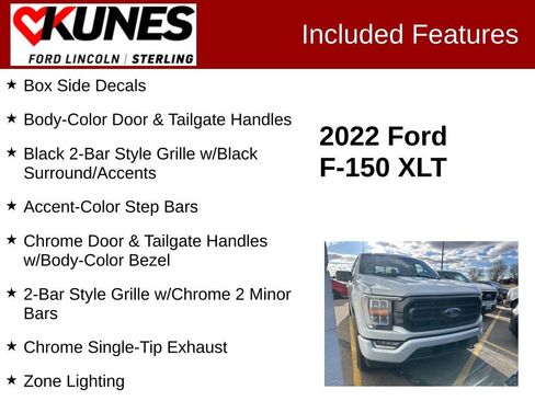 Used 2022 Ford F150 XLT w/ Equipment Group 302A High image 3
