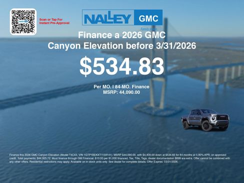 New 2026 GMC Canyon Elevation w/ Convenience Package image 7