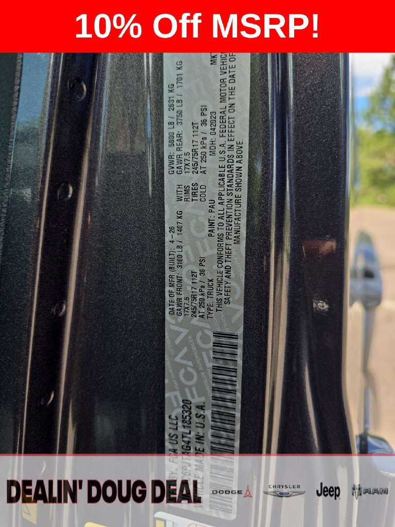 New 2026 Jeep Gladiator Sport AWD/4WD image 30