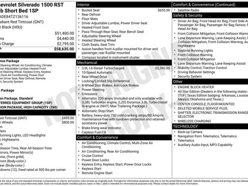 Used 2026 Chevrolet Silverado 1500 RST RWD image 14