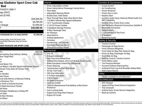 New 2026 Jeep Gladiator Sport AWD/4WD image 25