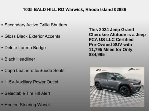 Used 2024 Jeep Grand Cherokee Altitude image 32