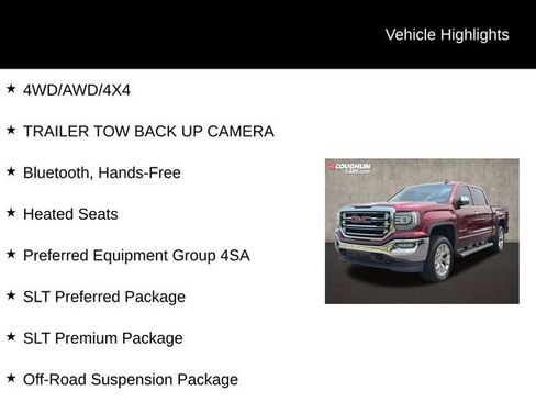 Used 2016 GMC Sierra 1500 SLT w/ SLT Premium Package AWD/4WD image 2
