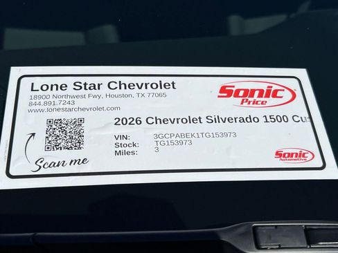 New 2026 Chevrolet Silverado 1500 Custom w/ LPO, Dark Essentials Package RWD image 32