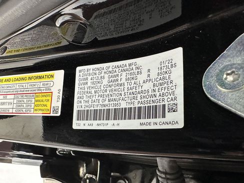 Certified 2022 Honda Civic EX image 15