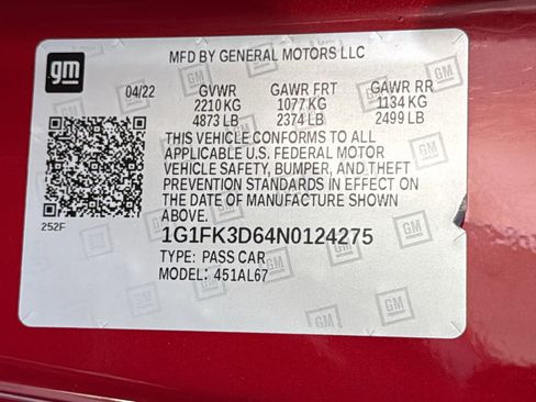 Certified 2022 Chevrolet Camaro ZL1 image 26