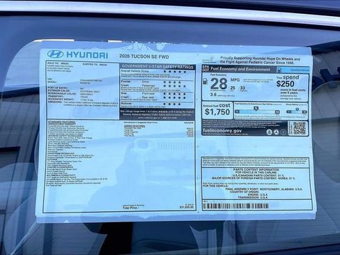 New 2026 Hyundai Tucson SE FWD image 14