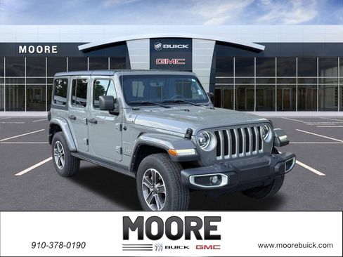 Used 2023 Jeep Wrangler Sahara w/ LED Lighting Group AWD/4WD image 1