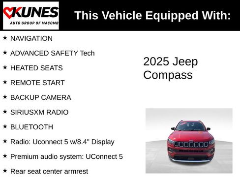 Used 2025 Jeep Compass Latitude AWD/4WD image 3