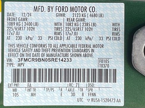 New 2025 Ford Bronco Sport Big Bend w/ Convenience Package image 54