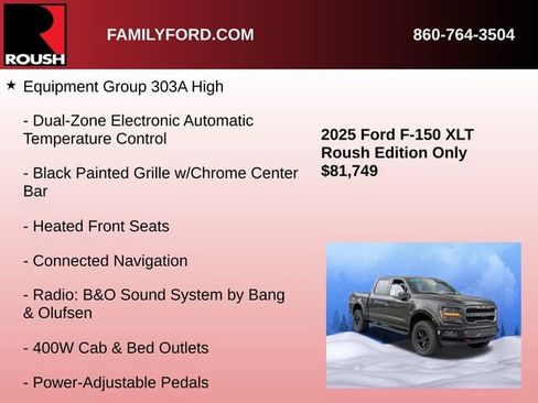 New 2025 Ford F150 XLT w/ Equipment Group 303A High image 16