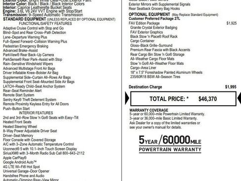 Used 2025 Chrysler Pacifica Select w/ Fav Edition Package FWD image 2