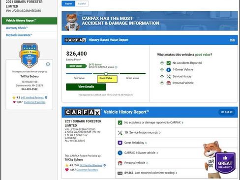 Used 2021 Subaru Forester Limited image 11