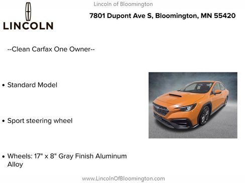 Used 2024 Subaru WRX AWD/4WD image 5