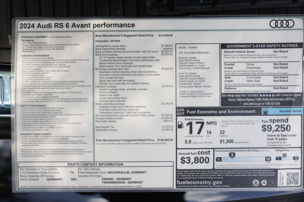 Used 2024 Audi RS 6 performance AWD/4WD image 39