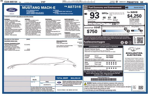 Certified 2023 Ford Mustang Mach-E Premium AWD/4WD image 5