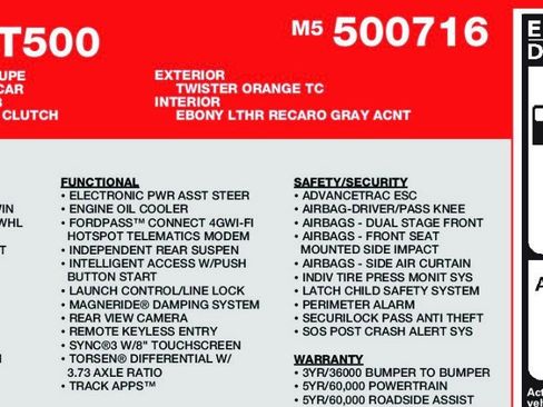 Used 2021 Ford Mustang Shelby GT500 w/ Carbon Fiber Track Pack image 37