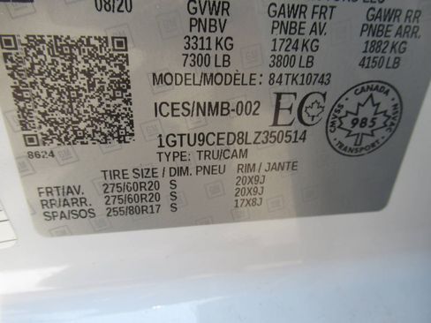 Used 2020 GMC Sierra 1500 Elevation w/ Elevation Value Package AWD/4WD image 20