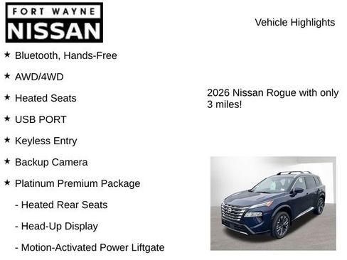 New 2026 Nissan Rogue Platinum w/ Platinum Premium Package image 8