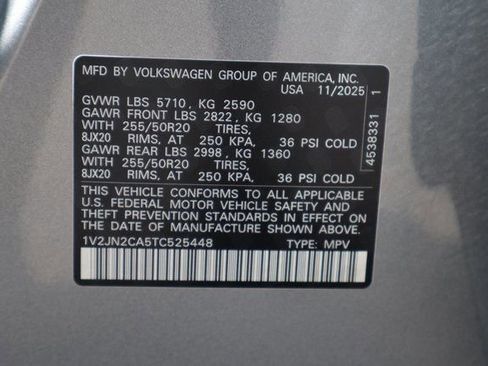 New 2026 Volkswagen Atlas SE image 27