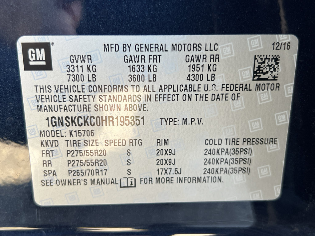 Certified 2017 Chevrolet Tahoe Premier AWD/4WD image 33