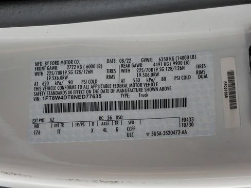 Used 2022 Ford F450 Limited w/ FX4 Off-Road Package AWD/4WD image 68