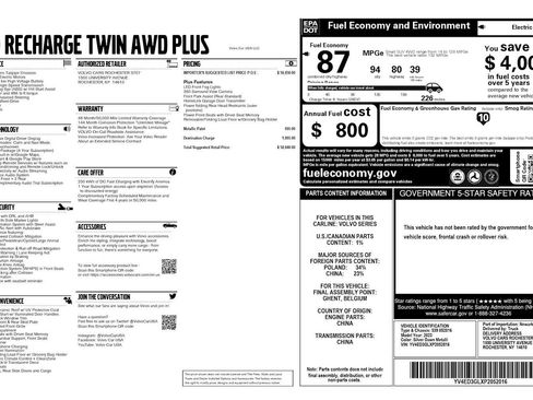Used 2023 Volvo C40 P8 Recharge Plus image 41