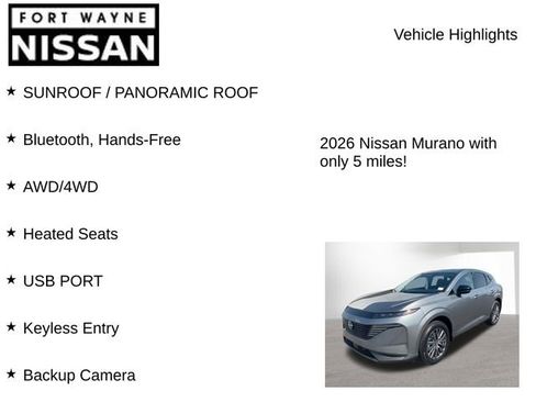 New 2026 Nissan Murano SL AWD/4WD image 8