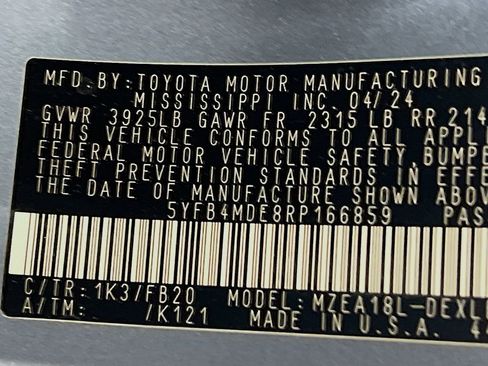 Certified 2024 Toyota Corolla LE w/ LE Convenience Package FWD image 29