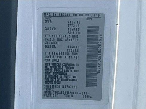 Used 2021 Nissan NV200 SV w/ Back Door Glass Package image 31