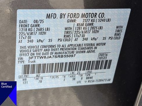 Certified 2025 Ford Maverick XLT w/ Equipment Group 302A AWD/4WD image 37