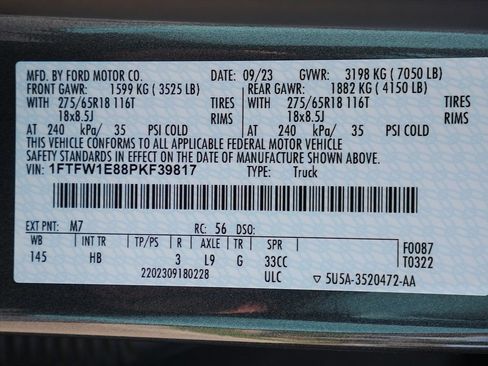 Used 2023 Ford F150 Lariat w/ Max Trailer Tow Package AWD/4WD image 79
