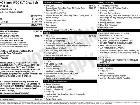 Used 2020 GMC Sierra 1500 SLT w/ SLT Premium Package AWD/4WD image 13