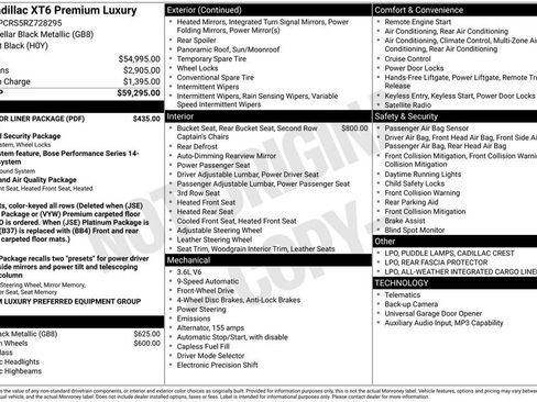 Certified 2024 Cadillac XT6 Premium Luxury w/ LPO, Floor Liner Package FWD image 4