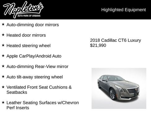 Used 2018 Cadillac CT6 Luxury image 8