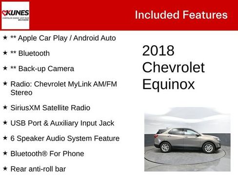 Used 2018 Chevrolet Equinox LT FWD image 2