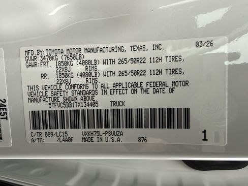 Used 2026 Toyota Tundra Capstone AWD/4WD image 37