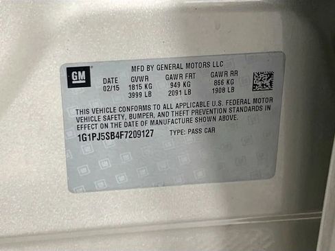 Used 2015 Chevrolet Cruze Eco w/ Enhanced Safety Package image 30