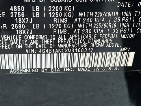 Used 2021 Subaru Outback Limited w/ Popular Package #2 image 13