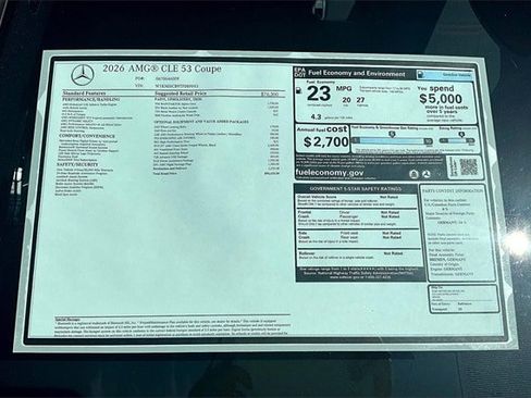 New 2026 Mercedes-Benz CLE 53 AMG 4MATIC Coupe image 17