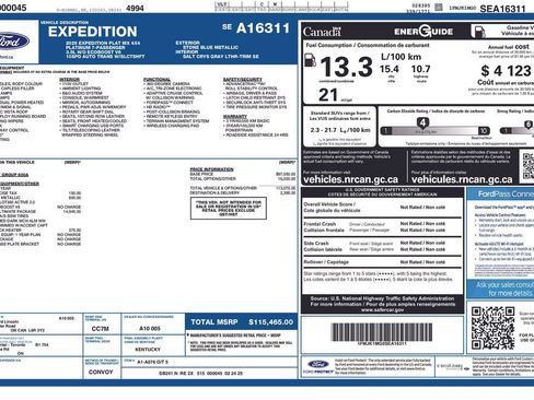 Used 2025 Ford Expedition Max Platinum w/ Platinum Ultimate Package AWD/4WD image 85