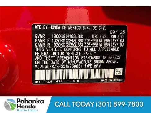 New 2026 Honda HR-V Sport image 21