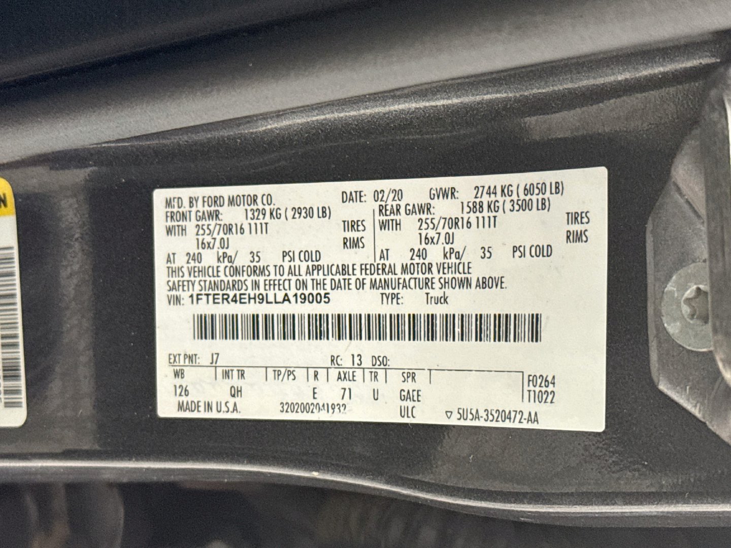 Used 2020 Ford Ranger XL w/ Equipment Group 101A Mid RWD image 36
