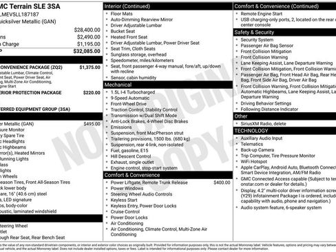 Used 2020 GMC Terrain SLE w/ Driver Convenience Package FWD image 33