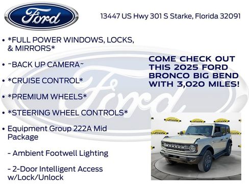 New 2025 Ford Bronco Big Bend image 10